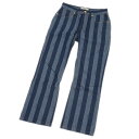 フェンディ ペカンストライプ ジーンズ コットン ブルー レディース 38サイズ【中古】【送料無料】