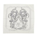 エルメス カレ70 BRIDES de GALA FINESS イングリッシュエンブロイダリー ホワイト/ブラック【中古】【送料無料】