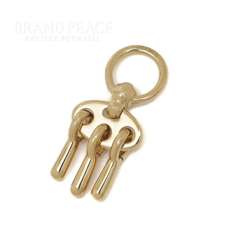エルメス ツイリーリング スカーフリング チャーム 馬銜 MORS ET JOUET ゴールド【中古】 BP 【送料無料】のサムネイル