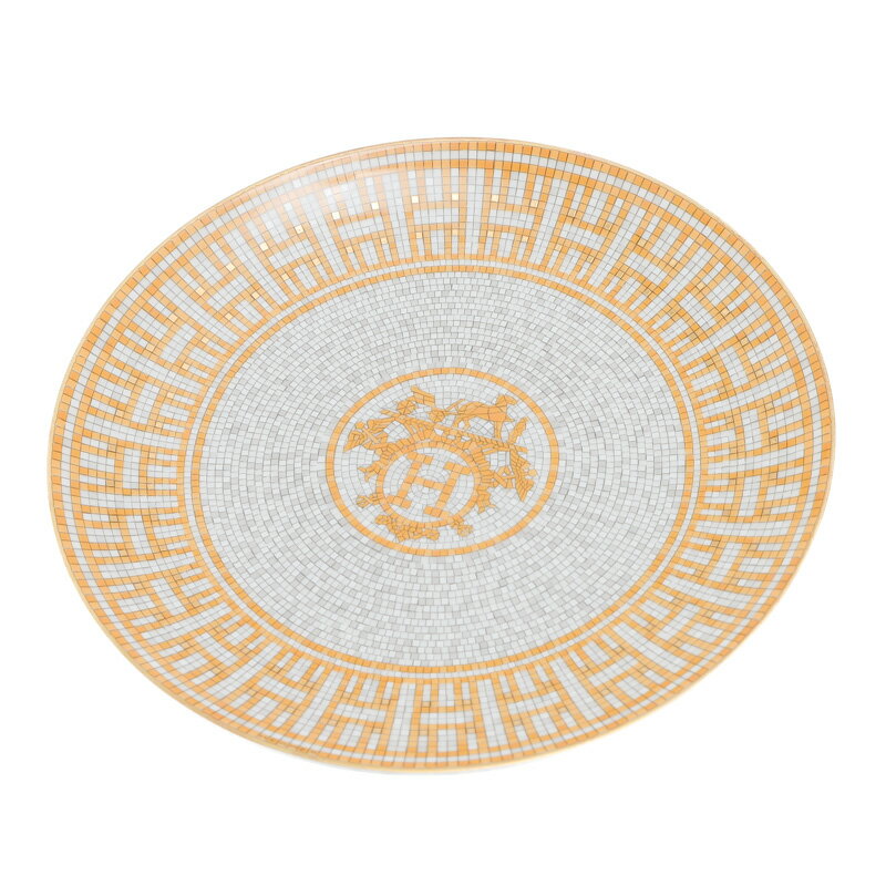 【未使用品】エルメス モザイク ヴァンキャトル タルトプラッター プレート皿 22cm【中古】 BP 【送料無料】のサムネイル