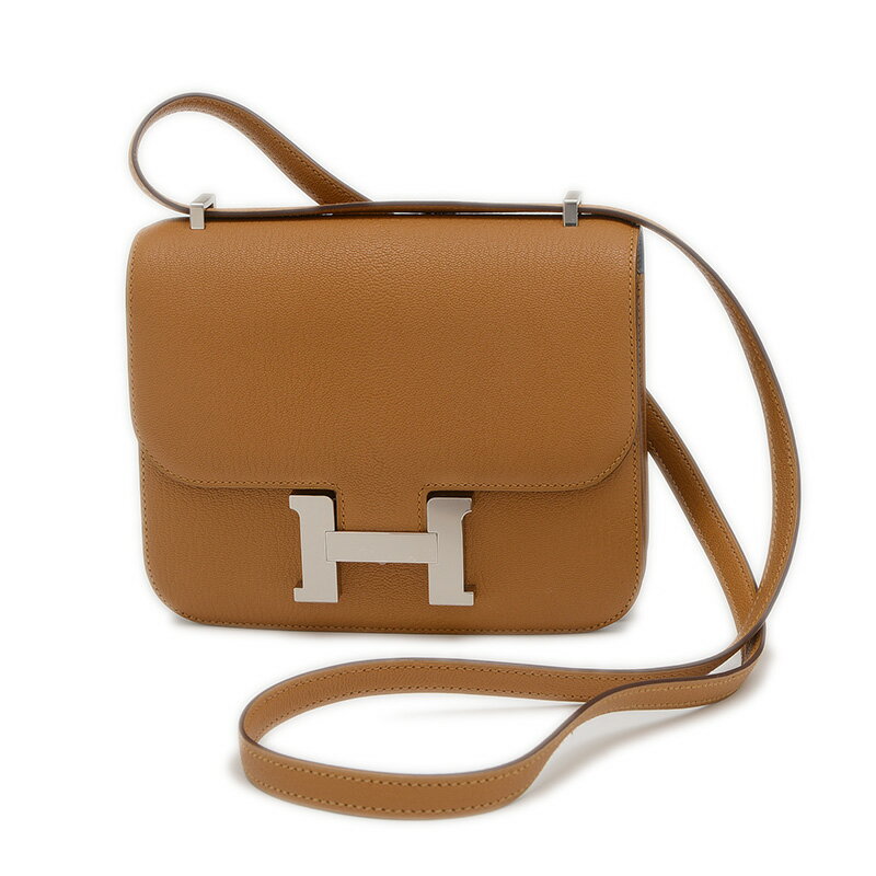 【未使用品】エルメス コンスタンス ミニ 18 ミロワール ヴェルソ シェーブル セサミ シルバー金具 W刻..