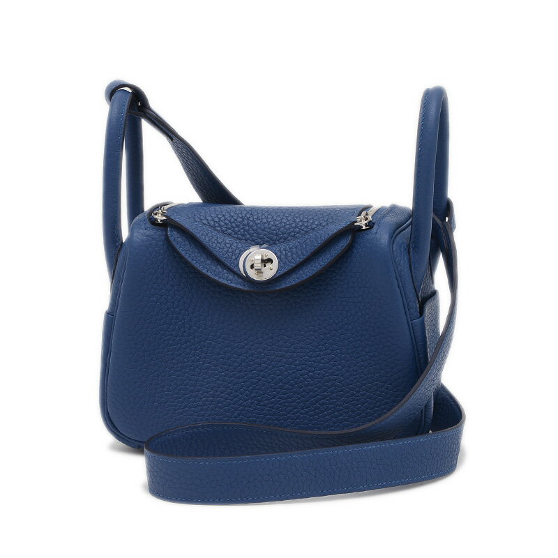 【未使用品】エルメス ミニリンディ トリヨン ブルータイ シルバー金具 K刻印【中古】 BP 【送料無料】のサムネイル