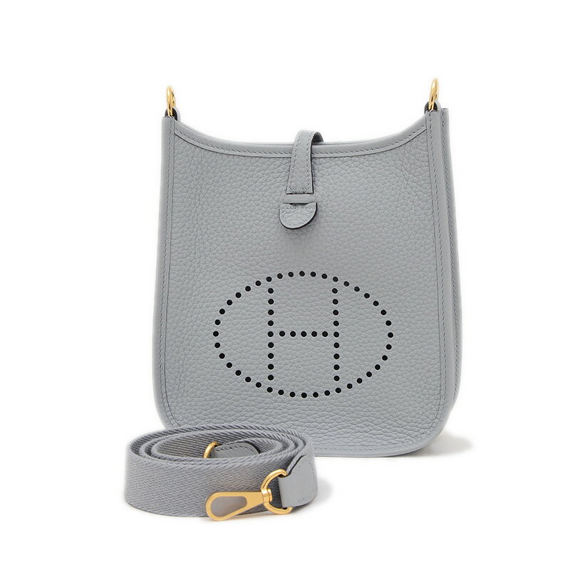 【未使用品】エルメス エブリンTPM トリヨン ブルーグラシエ ゴールド金具 K刻印 ショートストラップ【中古】 BP 【送料無料】のサムネイル