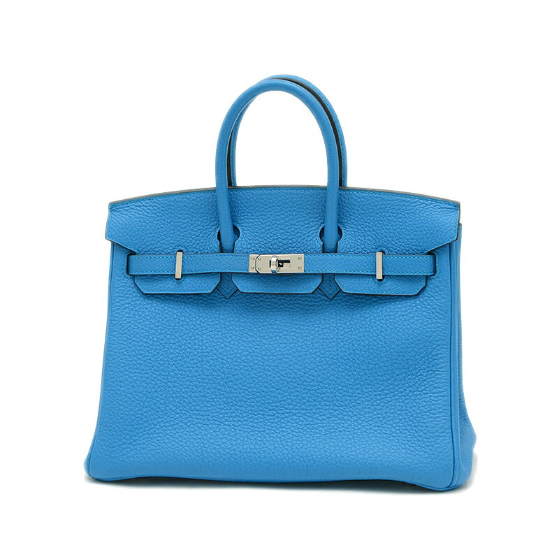 エルメス バーキン25 トゴ ブルーザンジバル シルバー金具 A刻印【中古】 BP 【送料無料】(4)