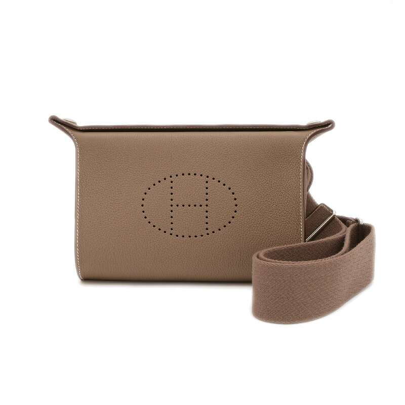 【未使用品】エルメス ヴィドポッシュ トゴ エトゥープ シルバー金具 W刻印【中古】 BP 【送料無料】