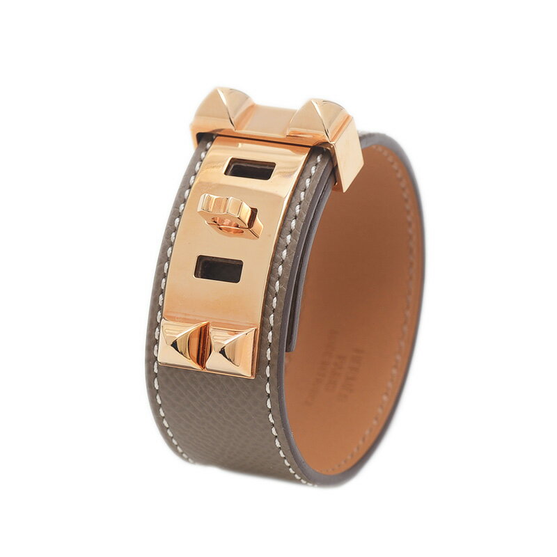 【未使用品】エルメス コリエドシアン24 ブレスレット シェーブルシャムキラ エトゥープ U刻印【中古】..