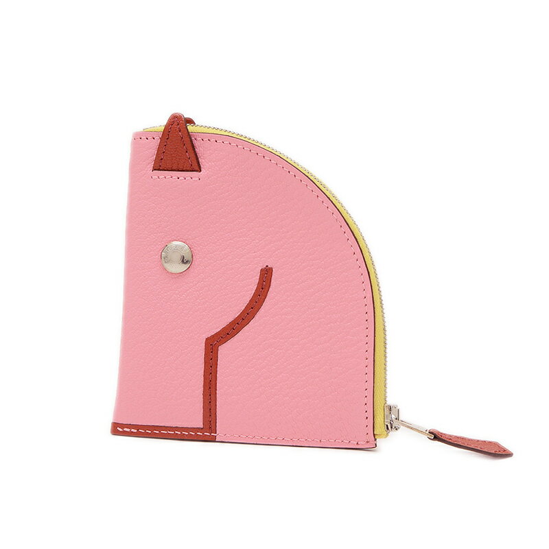 【未使用品】エルメス パドックコインケース シェーブル ローズコンフェッティ Y刻印【中古】 BP 【送..