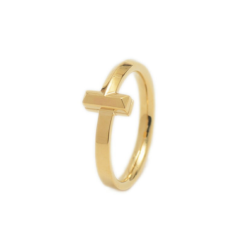 ティファニー Tワン リング K18YG 10号【中古】 BP 【送料無料】(4)