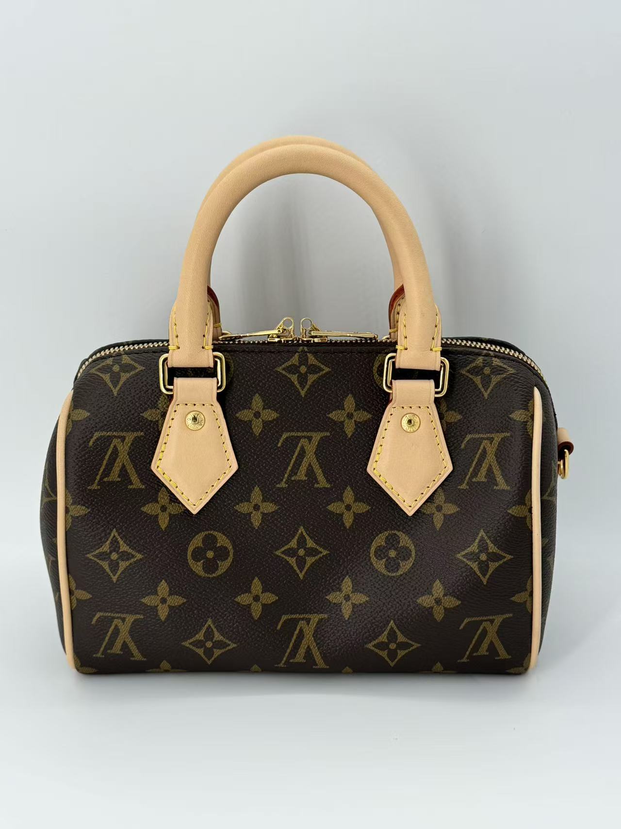 【LOUIS VUITTON ルイ・ヴィトン】スピーディ・バンドリエール 20 M46234 モノグラム ブラック ワイドストラップ 2WAY ハンドバッグ【中古 Sランク】