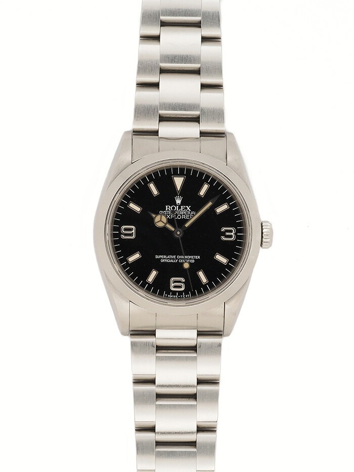ROLEX (ロレックス) エクスプローラー 14270 W番 ブラック文字盤 自動巻き メンズ 36mm 【腕時計】 【送料無料】【中古】