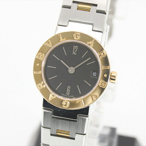美品 仕上げ済み BVLGARI ブルガリブルガリ レディース腕時計 コンビ SSxYG 黒文字盤 BB23SGD クォーツ ラウンド型腕時計【中古】のサムネイル