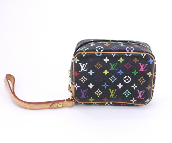 美品 LOUIS VUITTON ルイヴィトン トゥルース・ワピティ マルチカラー 黒ノワール ポーチ カメラケース M58034【中古】