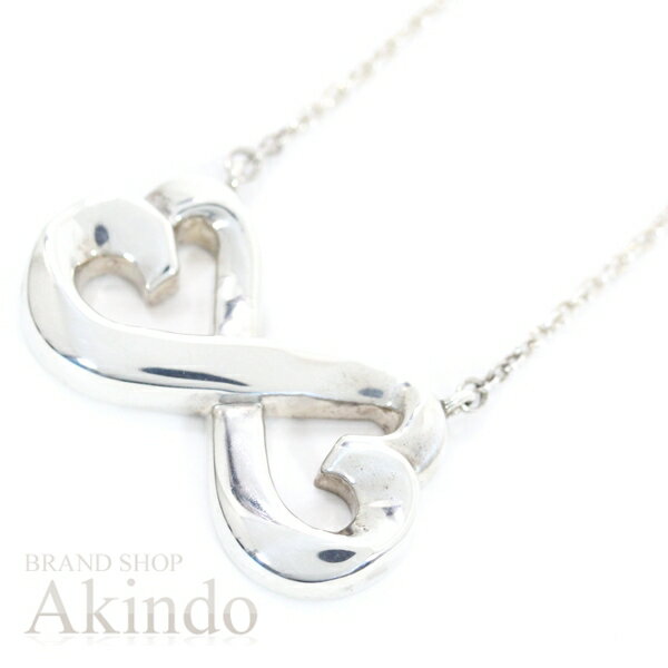 ティファニー パロマ・ピカソ ダブル Wラヴィングハート ネックレス シルバー925 レディース TIFFANY＆Co. 美品 仕上げ済み【中古】のサムネイル