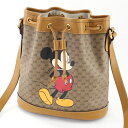 グッチ GUCCI DISNEYxGUCCI ミッキー ショルダーバッグ スモールバケットバッグ 巾着 バッグ カバン 602691 ディズニー ミニGGスプリーム キャンバス 箱・袋付 GUCCI レディース【新品】