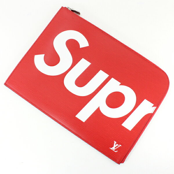 セカンドバッグ 【新品】ルイヴィトンxシュプリーム クラッチバッグ ポシェット・ディスカバリー LOUIS VUITTON×Supreme エピ 赤 レッド メンズ M67722 クール セカンドバッグ ハンドバッグ LOUIS VUITTON ルイ・ヴィトン ビトン 便利 ブランド 定番 人気 プレゼント ギフト