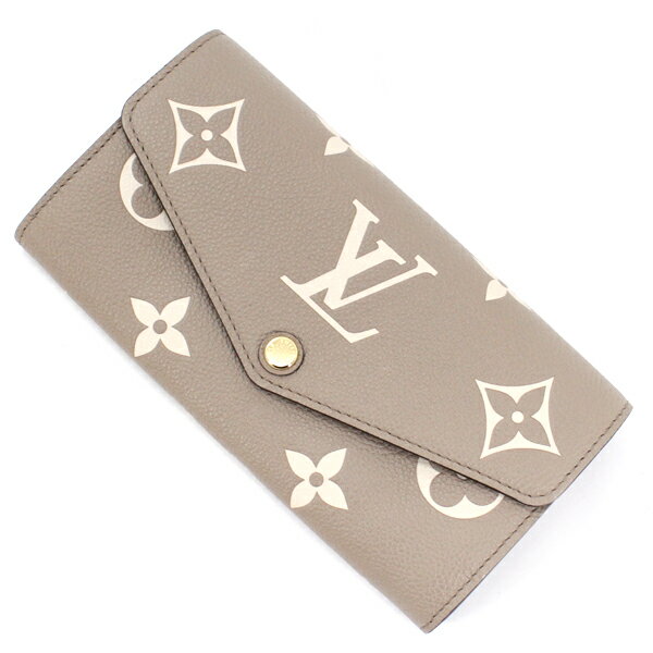 ルイヴィトン 長財布 ポルトフォイユ サラ レディース モノグラム・アンプラント レザー トゥルトレール グレー M81049 二つ折り長財布 ロングウォレット LOUIS VUITTON ルイ・ヴィトン ブランド 正規品 ギフト プレゼント ビトン 長財布 【新品】のサムネイル