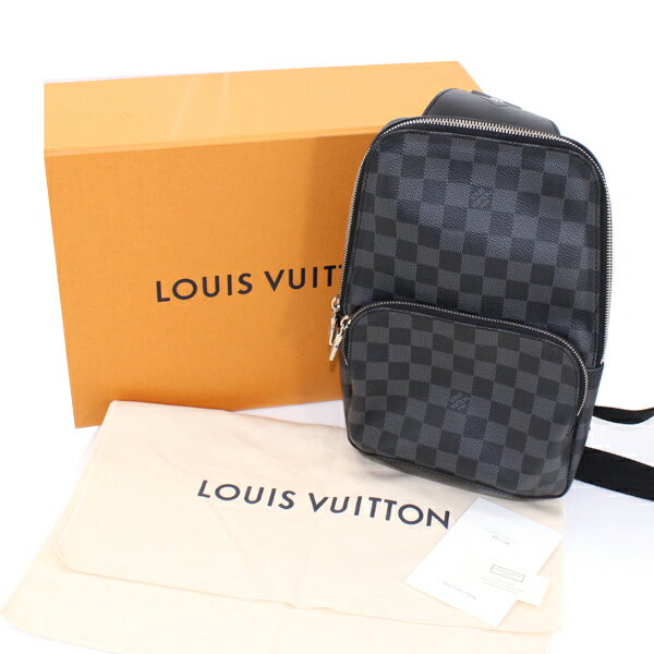 ルイヴィトン ボディバッグ アヴェニュースリングバッグ グラフィット ブラック メンズ ショルダーバッグ N41719 LOUIS VUITTON ルイ ヴィトン ビトン エレガント ファッションアイテム オシャレ 人気 プレゼント ギフト 便利【新品 未使用】