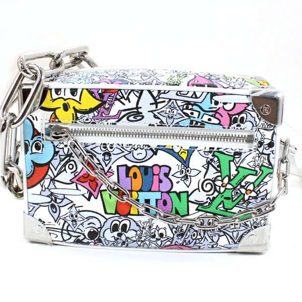 ルイヴィトン ショルダーバッグ ミニ ソフトトランク モノグラム コミック M82008 ホワイト 白 マルチ..
