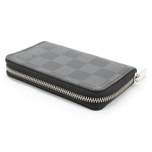 BrandShop Akindo 質屋あきんどのルイヴィトン 財布 コインケース ダミエ・グラフィット ジッピー コインパース ラウンドファスナー 小銭入れ ブラック 黒 メンズ レディース N63076 コンパクトウォレット ミニ財布 LOUIS VUITTON ビトン ブランド プレゼント ギフト【中古】｜アングル3