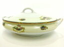 Noritake・ノリタケ オールドノリタケ 陶鍋 蓋付き スープポット 日本陶器会社・ヤジロベー刻印 1910年代製造品 稀少品 ブランド食器 美品 中古 送...