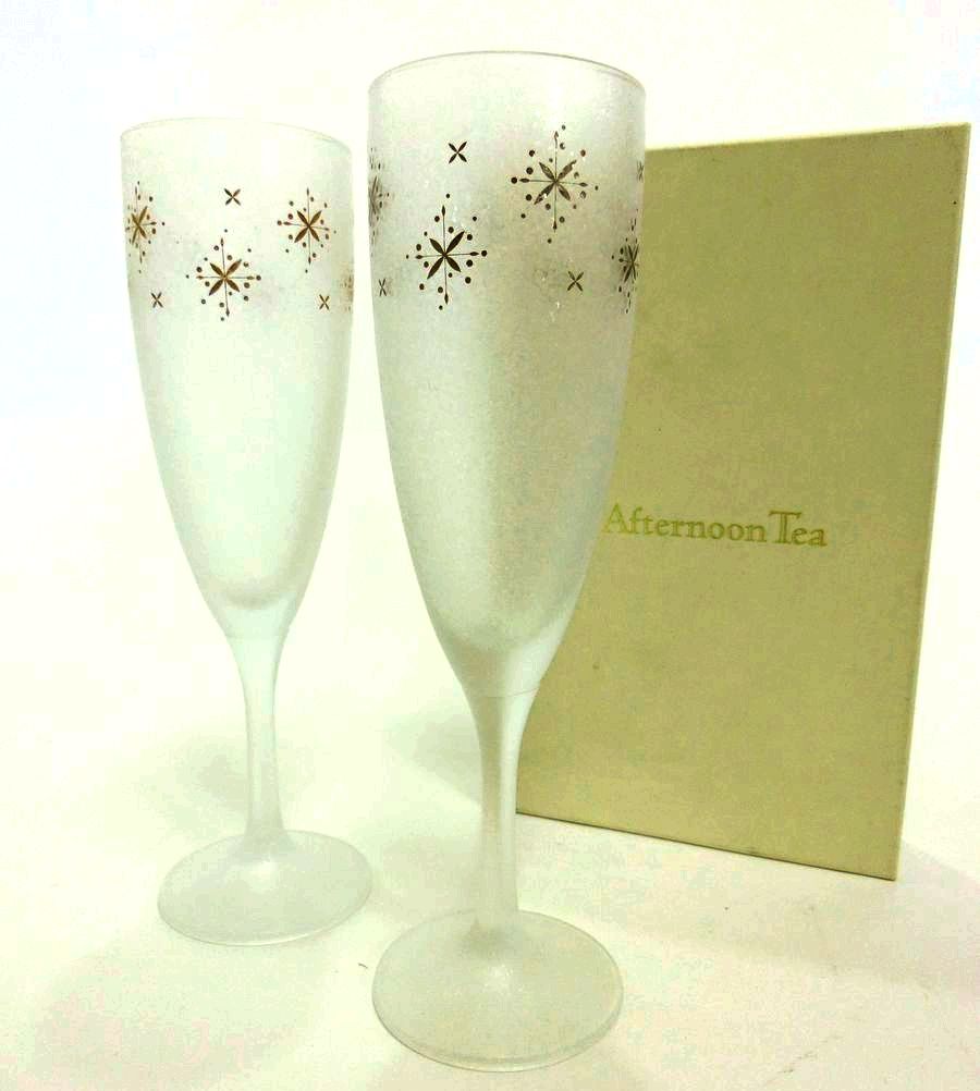 Afternoon Tea・アフタヌーンティー ワイングラス ペアセット おしゃれ かわいい ブランド食器 未使用品 送料無料 19-30285
