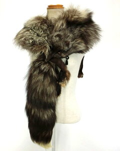 NB・ブランド不詳 FUR/フォックスファー襟巻 ティペット 顔・足・尾付き ブラウン系 ボリューム感 高級品 おしゃれ 成人式・フォーマル・着物 レディース服飾 美品 中古 17-C0151通販