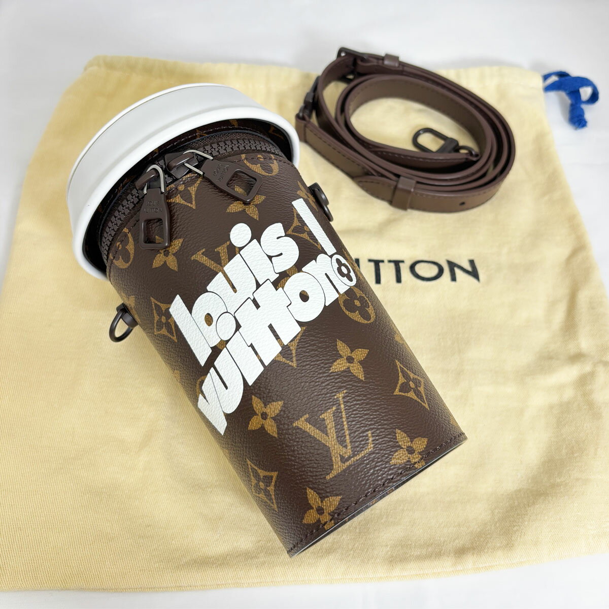 【中古】 LOUIS VUITTON エブリディ LV コーヒーカップ ショルダーバッグ モノグラム M80812(4)