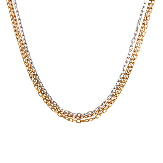 カルティエ Cartier トリニティ チェーンネックレス K18YG/PG/WG アクセサリー 【中古】のサムネイル