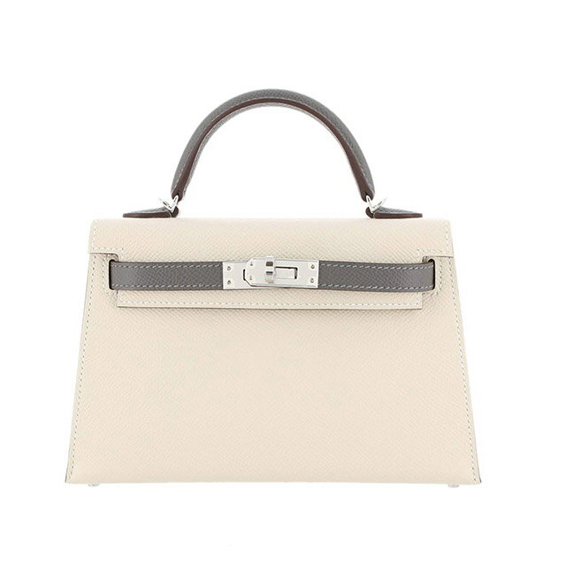エルメス HERMES ケリー ミニ ドゥ ミニケリー ケリー20 外 エプソン クレ/グリメイヤー シルバー金具 パーソナルオーダー K刻印 新品 バッグのサムネイル