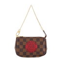 ☆☆ ルイ ヴィトン VUITTON ダミエ T＆B ミニポシェットアクセソワール N58011 バッグ 