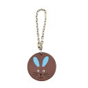 ☆☆ エルメス HERMES アニマル キーチェーン キーホルダー ウサギ レザー ブラウン 小物 【中古】