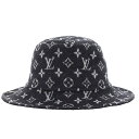 ルイ ヴィトン VUITTON ルイ ヴィトン ボブキャリーオン 帽子 ウール 黒 M76743 服飾 【中古】