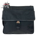 PRADA プラダ 三角ロゴプレート テスート 男女兼用 ブラック 黒 シルバー金具 ナイロン 斜め掛け ショルダーバッグ メッセンジャーバッグ メンズ 403...