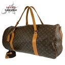 LOUIS VUITTON ルイヴィトン モノグラム サック ポロション 男女兼用 ブラウン 茶 ゴールド金具 PVC M41220 ボストンバッグ 旅行バッグ 2way 404695 【中古】【中古】