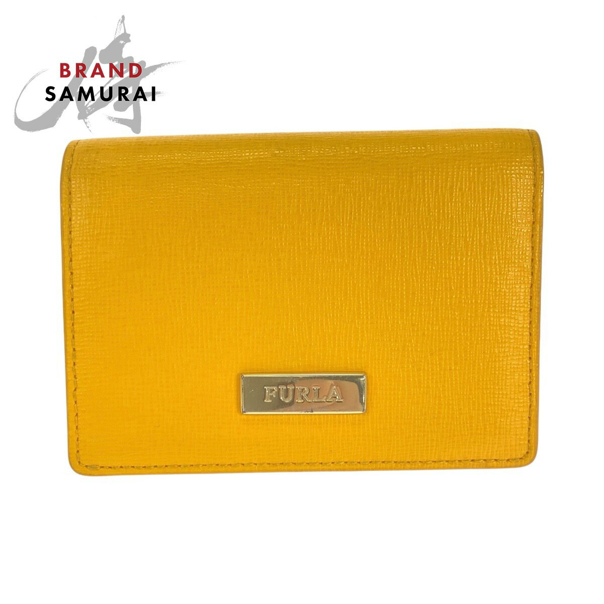 Furla フルラ イエロー ゴールド金具 