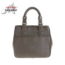 BURBERRY バーバリー 中チェック柄 ブラウン シルバー金具 レザー トートバッグ ハンドバッグ レディース 409614 【中古】