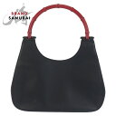 GUCCI グッチ バンブー ブラック 黒 レッド レザー /バンブー 001 3739 ショルダーバッグ ホーボー レディース 410591 【中古】(4)