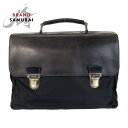 美品 PRADA プラダ テスート ブラック 黒 シルバー金具 ナイロン /レザー ビジネスバッグ ブリーフケース メンズ 411193 【中古】