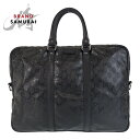 美品 GUCCI グッチ GGインプリメ ブラック 黒 PVC /レザー 201480 ビジネスバッグ ブリーフケース メンズ 411420 【中古】