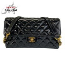 美品 CHANEL シャネル ヴィンテージ マトラッセ ココマーク ターンロック ブラック ゴールド金具 パテントレザー リュックサック バックパック レディー...
