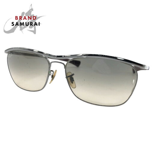 Ray-Ban レイバン OLYMPIAN DELUXE シルバー グレ メタル RB3619 サングラス 男女兼用 スクエア 501008 【中古】 Ray-Ban レイバン OLYMPIAN DELUXE シルバー グレ メタル RB3619 サングラス 男女兼用 スクエア 501008 【中古】