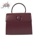 美品 CARTIER カルティエ マストライン ボルドー ゴールド金具 レザー ハンドバッグ レディース 500783 【中古】