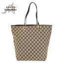 美品 GUCCI グッチ ブラック 黒 ゴールド金具 GGキャンバス /レザー 002 1098 トートバッグ ショルダーバッグ レディース 501140 【中古】