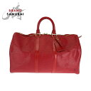 美品 LOUIS VUITTON ルイヴィトン エピ キーポル45 レッド ゴールド金具 エピレザー M42977 ハンドバッグ ボストンバッグ レディース 5...