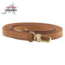 美品 LOUIS VUITTON ルイヴィトン ブラウン ゴールド金具 レザー ショルダーストラップ 男女兼用 500687 【中古】