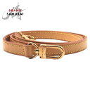 美品 LOUIS VUITTON ルイヴィトン ブラウン ゴールド金具 レザー ショルダーストラップ 男女兼用 500974 【中古】