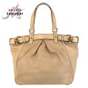 美品 GUCCI グッチ バンブー ディアマンテ ベージュ ゴールド金具 キャンバス /レザー 282312 ショルダーバッグ トートバッグ レディース 501639 【中古】