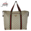 美品 GUCCI グッチ ヴィンテージ オールドグッチ シェリーライン インターロッキング ブラウン ゴールド金具 GGスプリームキャンバス /レザー 012 ...