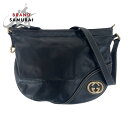 GUCCI グッチ インターロッキング ブラック 黒 マルチカラー ゴールド金具 レザー 169998 斜め掛け ショルダーバッグ レディース 501979 【中古】
