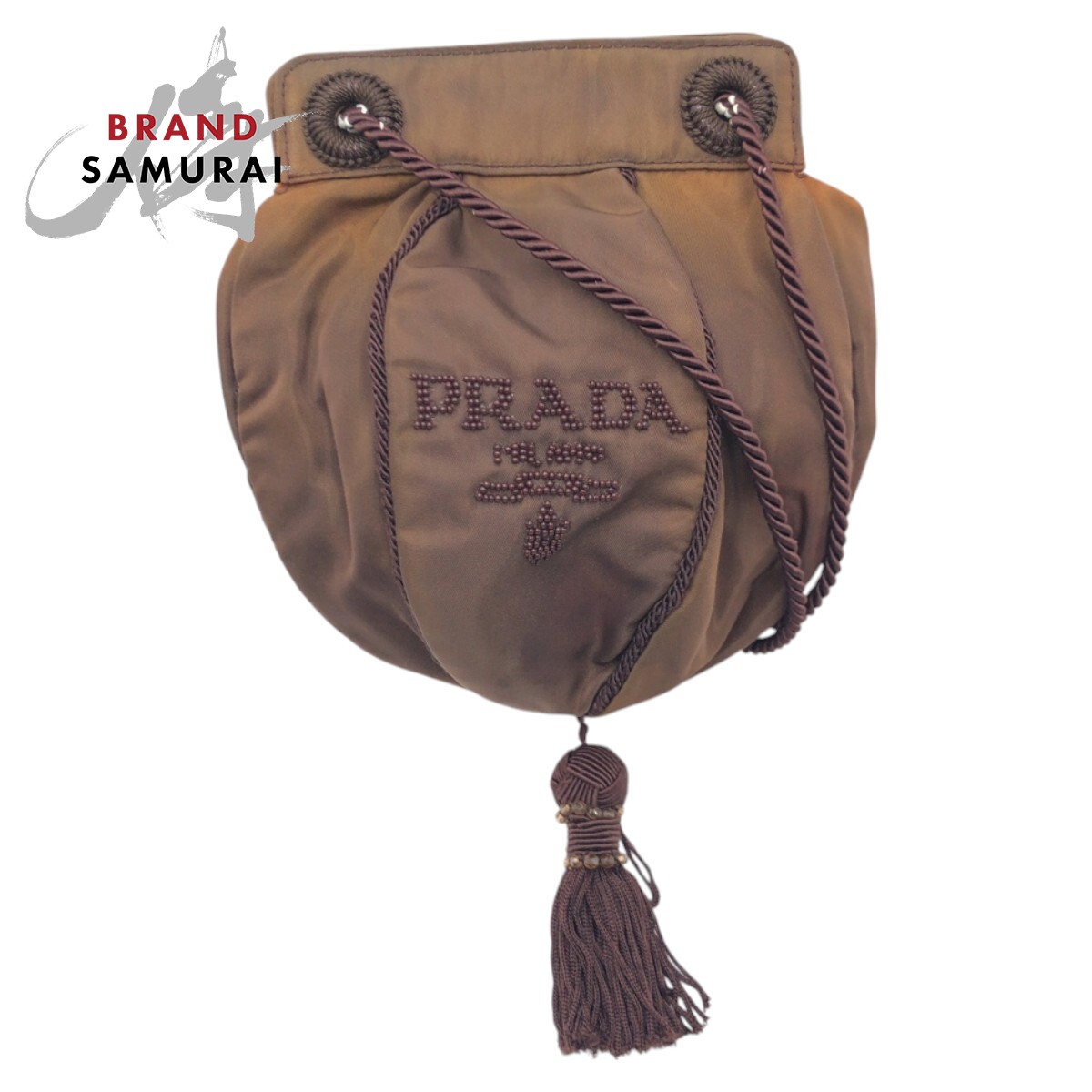 【希少】 PRADA ロゴ入り ナイロン ショルダー バッグ ブラウン 楽天市場】ショルダーバッグ ナイロン レディース prada
